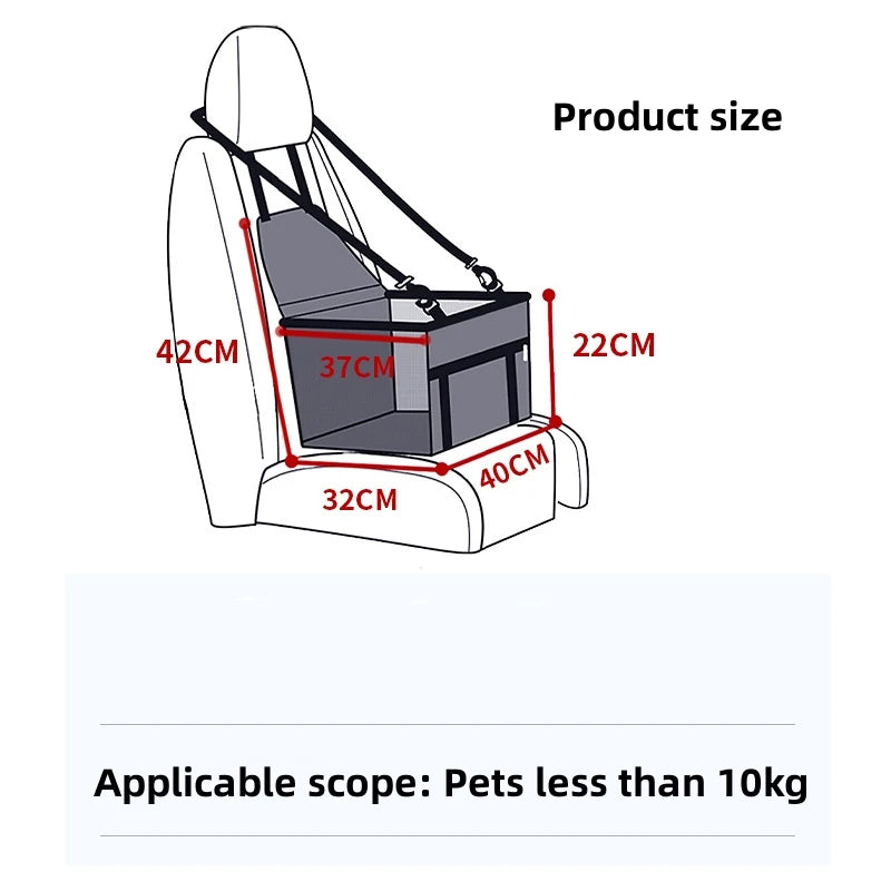 Folding Mesh Pet Car Carrier