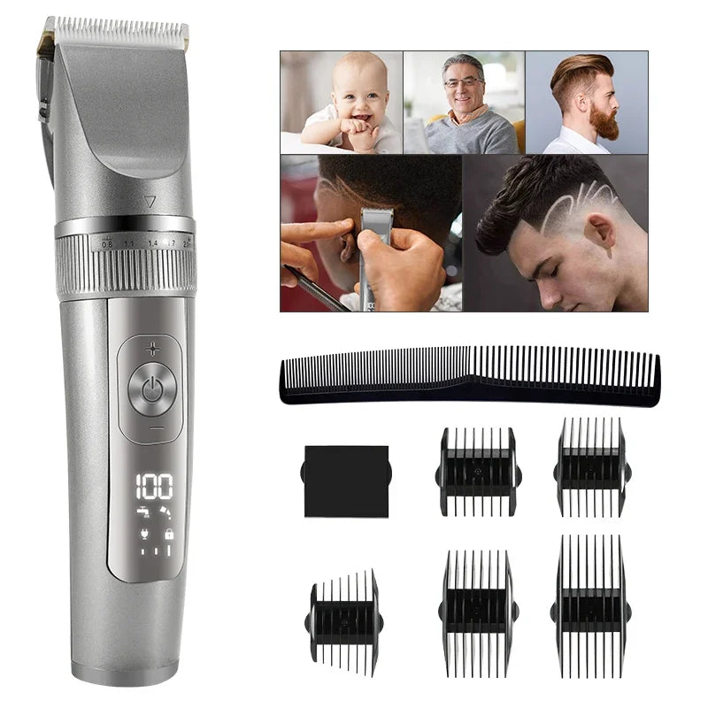 Full Body Cordless Hair Trimmer with Ceramic Blade