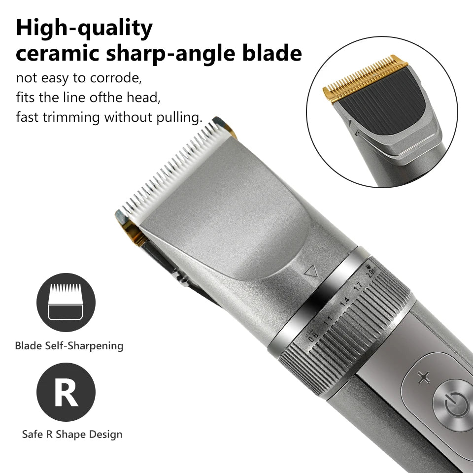 Full Body Cordless Hair Trimmer with Ceramic Blade