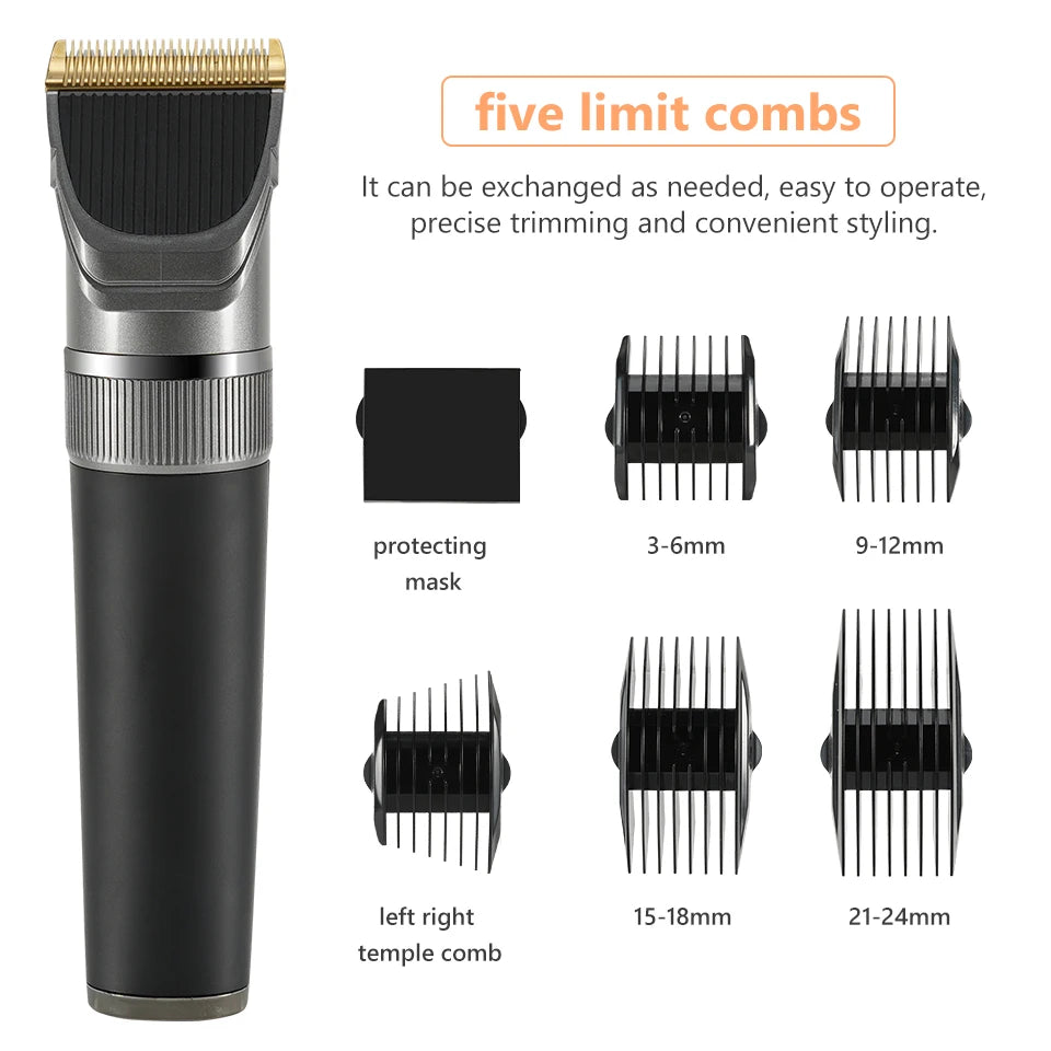 Full Body Cordless Hair Trimmer with Ceramic Blade