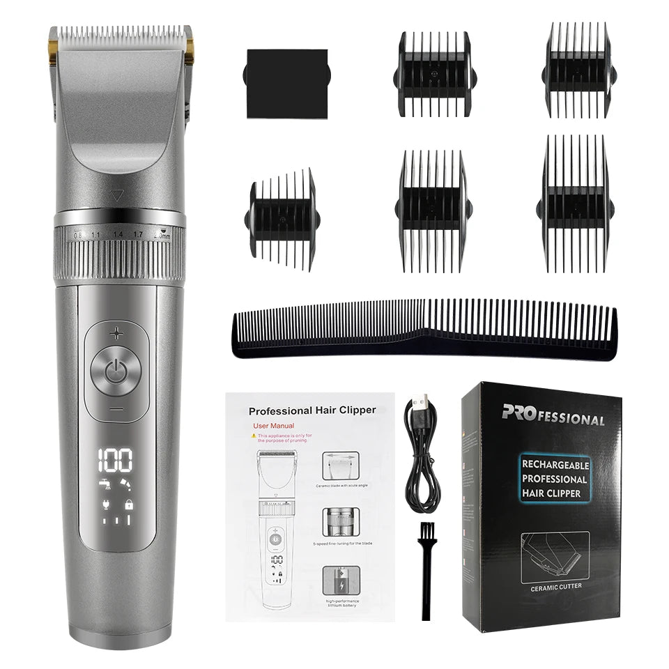 Full Body Cordless Hair Trimmer with Ceramic Blade