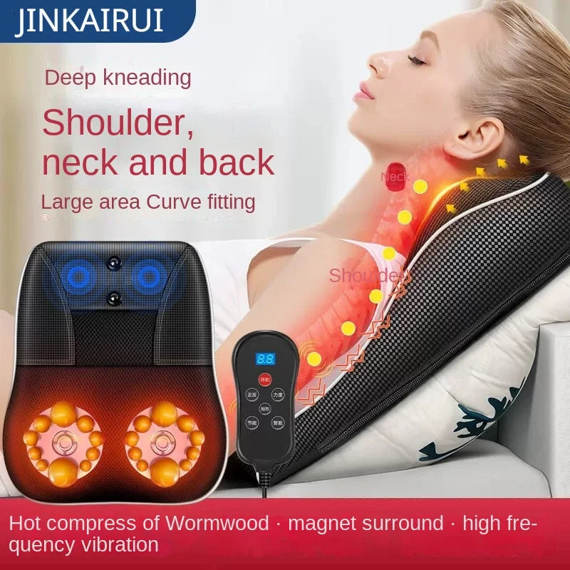 Jinkarui Portable Heating Shiatsu Body Massaging Pillow