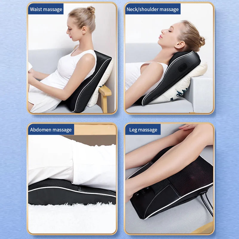 Jinkarui Portable Heating Shiatsu Body Massaging Pillow