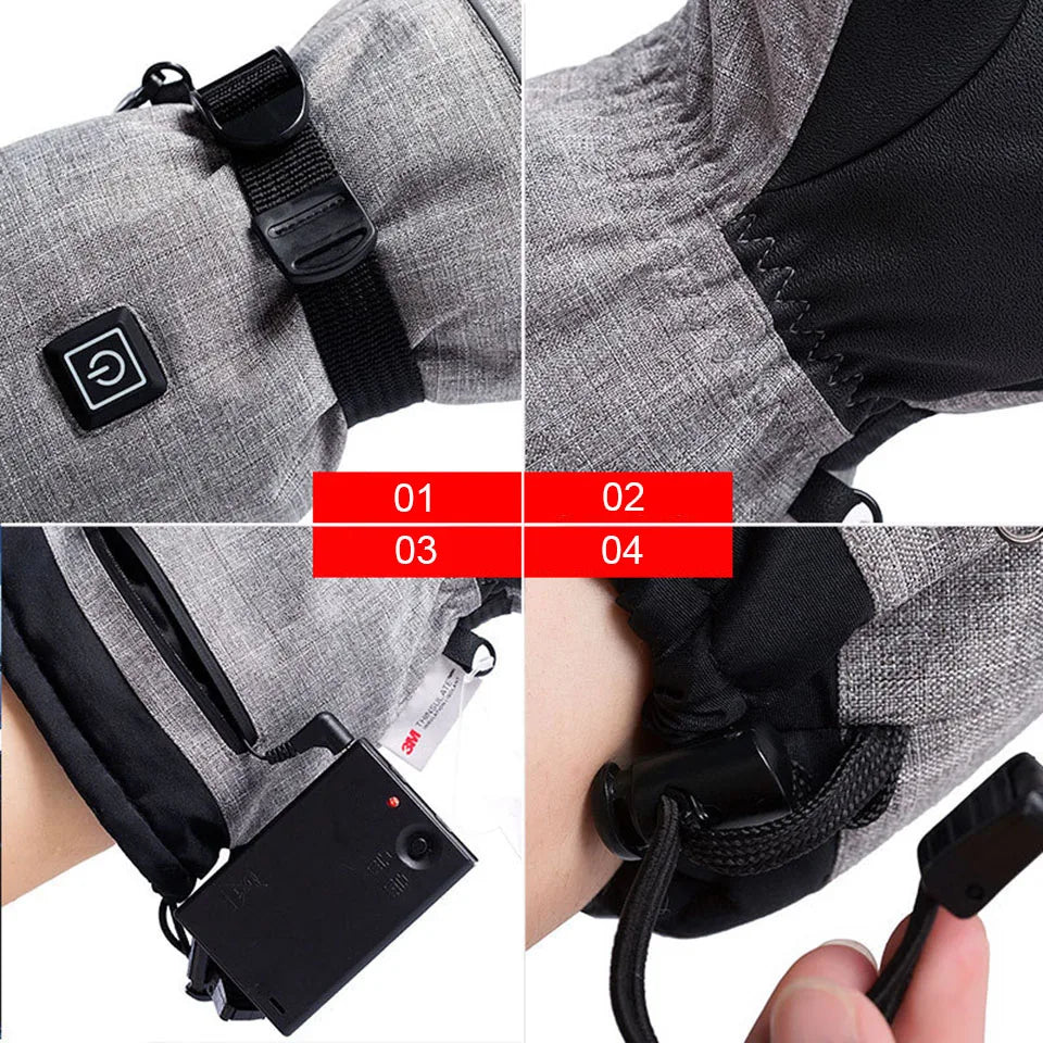 Rechargeable Thermal Gloves with 3M Cotton