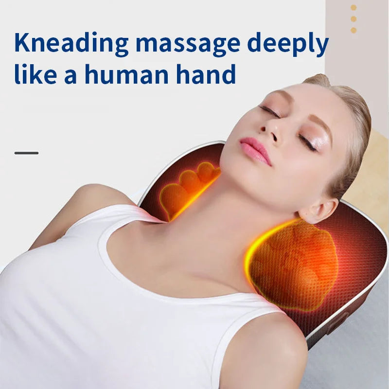 Jinkarui Portable Heating Shiatsu Body Massaging Pillow
