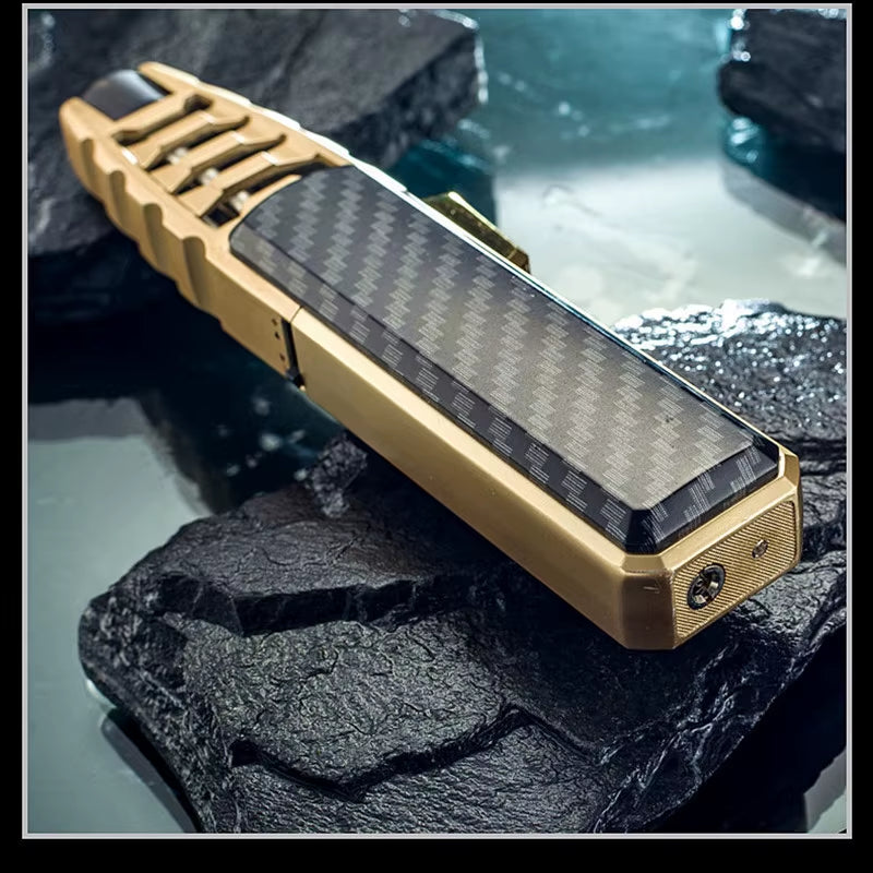 Blue Flame Torch Lighter with Metal Body