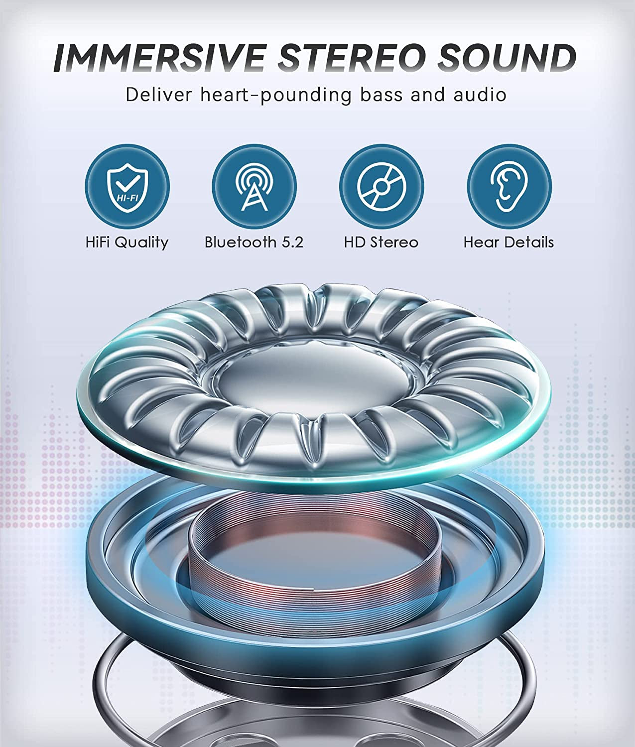 Bluetooth 5.2 Headband for Exercising or Sleeping Eye Mask