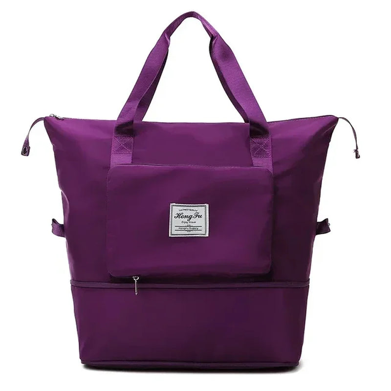 2023 Stylish Expandable Folding Travel Bag with Dry Wet Separation