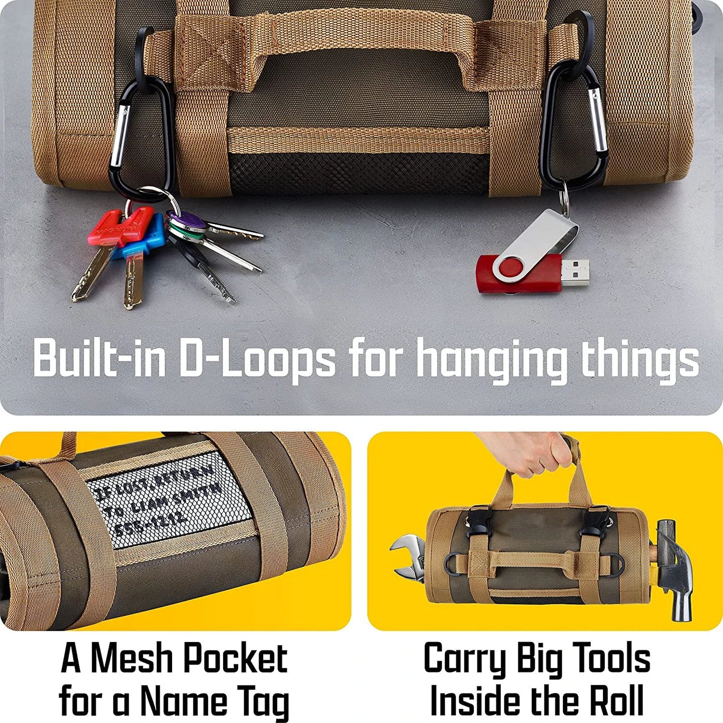 Multi-Purpose Roll-Up Tool Bag