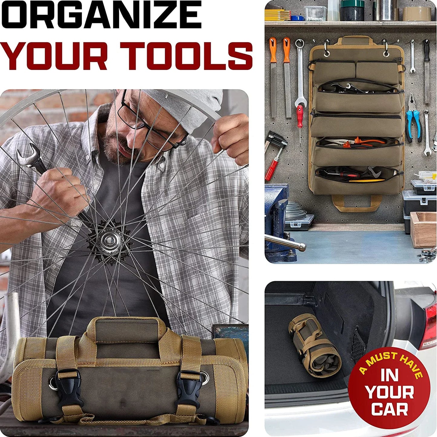 Multi-Purpose Roll-Up Tool Bag