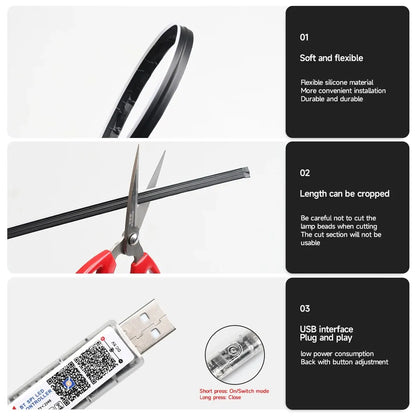 64 Color LED Ambient Light Strips